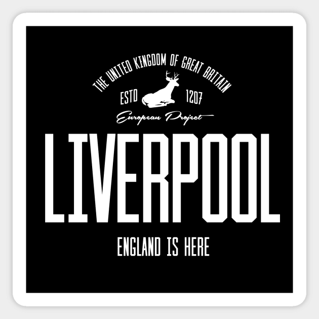 Great Britain, England, Liverpool Sticker by NEFT PROJECT